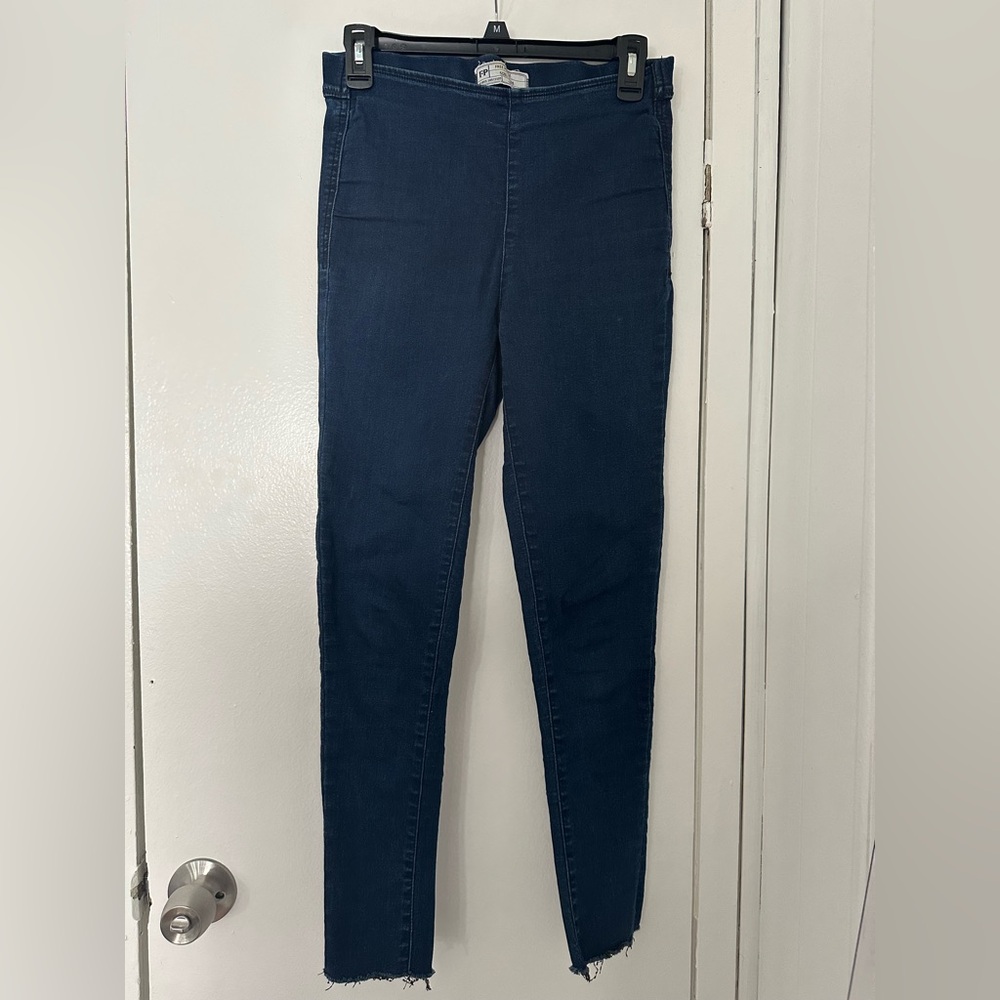 Free People High Rise Blue Jeans